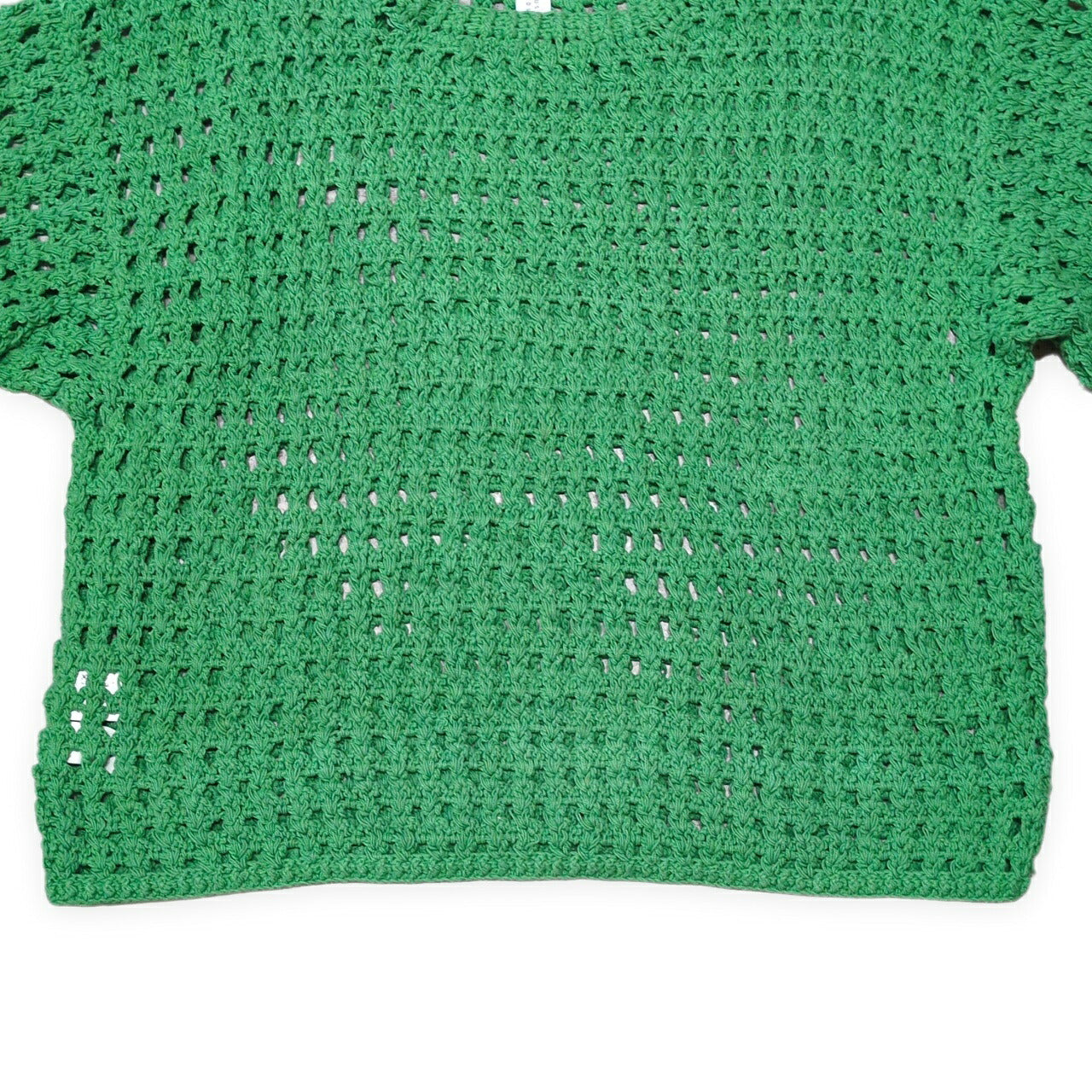 INDUSTRIAL HINDUSTAN Niche Cotton Mesh Sweater Green Size XL