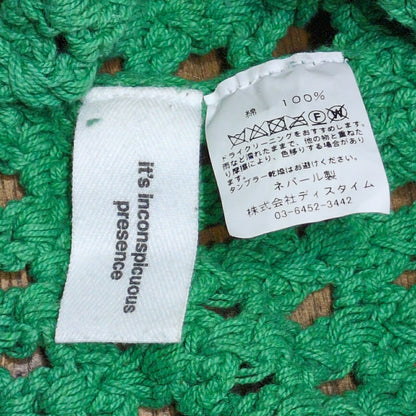 INDUSTRIAL HINDUSTAN Niche Cotton Mesh Sweater Green Size XL