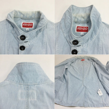 KENZO Back Logo Patch Denim Work Jacket Blue Size M