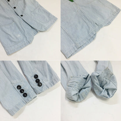KENZO Back Logo Patch Denim Work Jacket Blue Size M