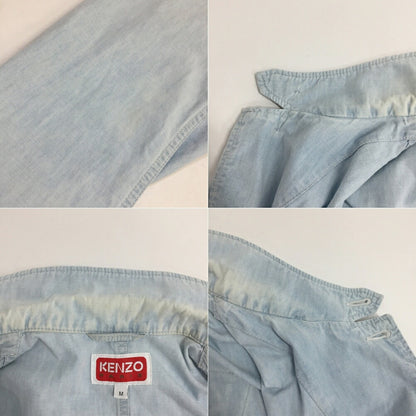 KENZO Back Logo Patch Denim Work Jacket Blue Size M