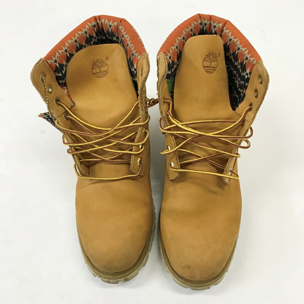 Timberland Beige Lace-Up Boots Size 28.0
