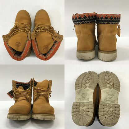 Timberland Beige Lace-Up Boots Size 28.0
