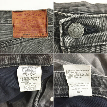 The REAL McCOY'S Joe McCoy 966BK Denim Black Size 30