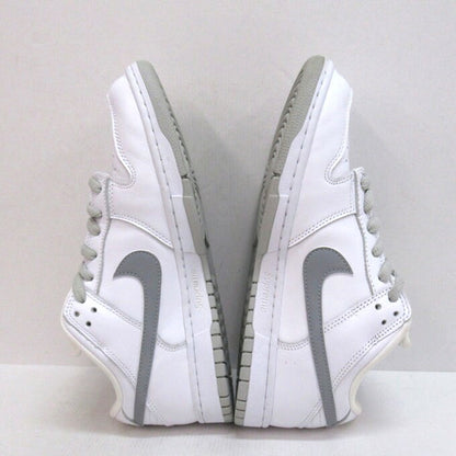SUPREME x NIKE SB Dunk Low White Silver Sneakers Size 26.5cm
