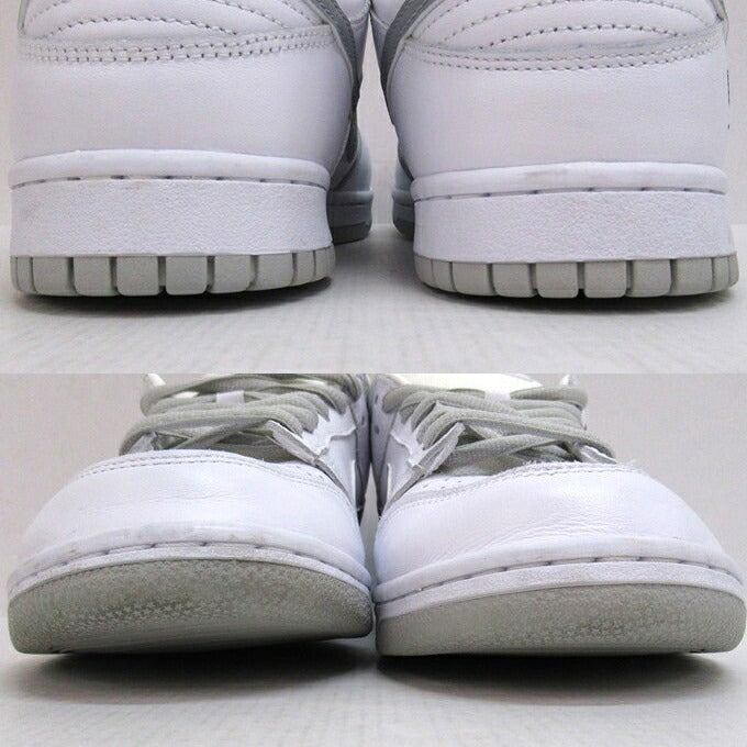 SUPREME x NIKE SB Dunk Low White Silver Sneakers Size 26.5cm