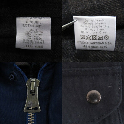 ORGUEIL OR-4087 Workers Coat Navy Blue Size M
