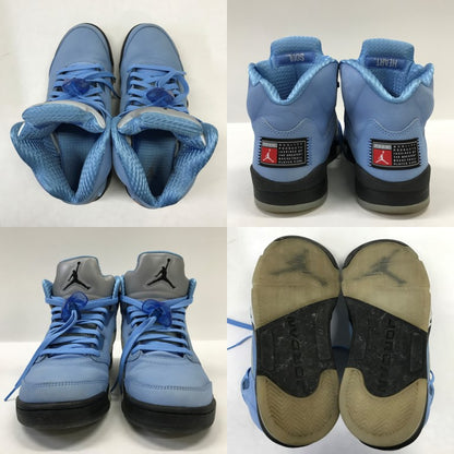 NIKE Air Jordan 5 Retro SE Blue Sneakers Size 27.5