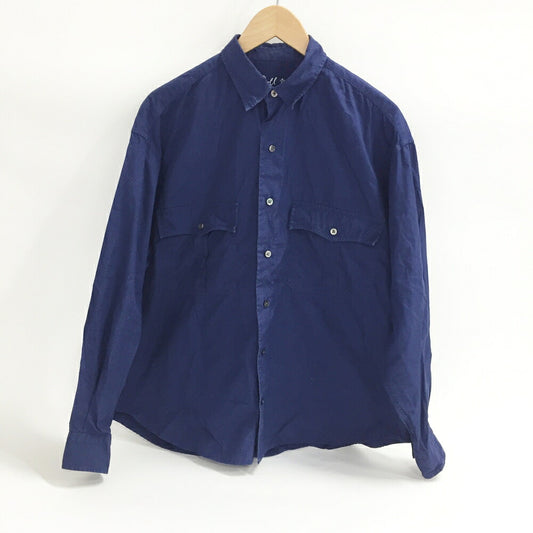 Porter Classic Roll Up Dot Shirt Navy Size M