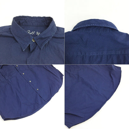 Porter Classic Roll Up Dot Shirt Navy Size M