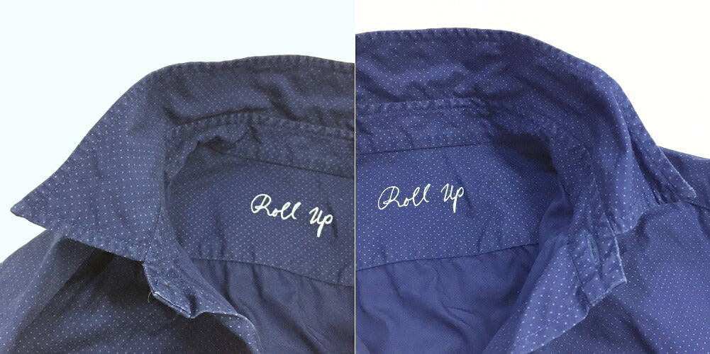 Porter Classic Roll Up Dot Shirt Navy Size M