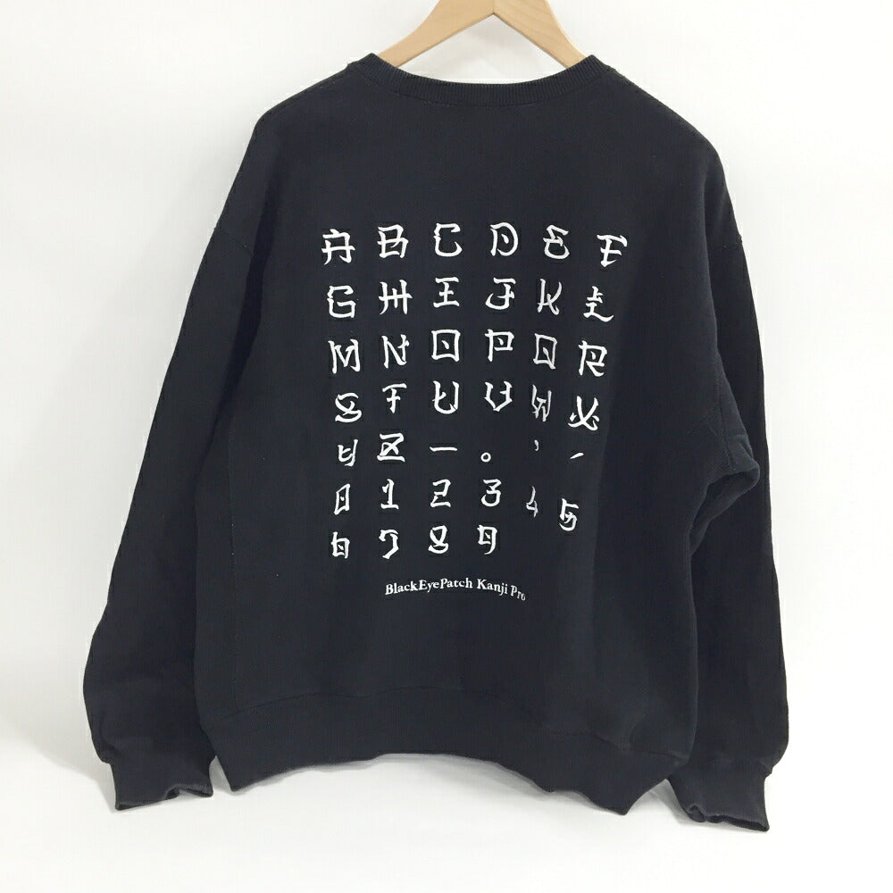THE BLACK EYEPATCH Printed Sweatshirt Black Size M
