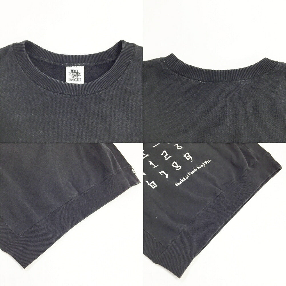 THE BLACK EYEPATCH Printed Sweatshirt Black Size M