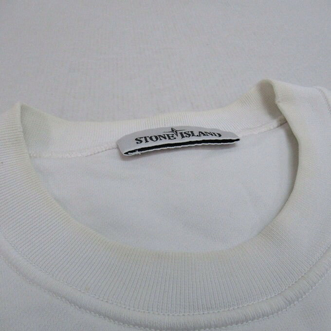 STONE ISLAND Garment Dyed Sweatshirt White Size M