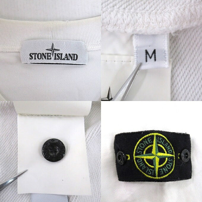 STONE ISLAND Garment Dyed Sweatshirt White Size M