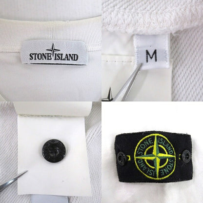 STONE ISLAND Garment Dyed Sweatshirt White Size M