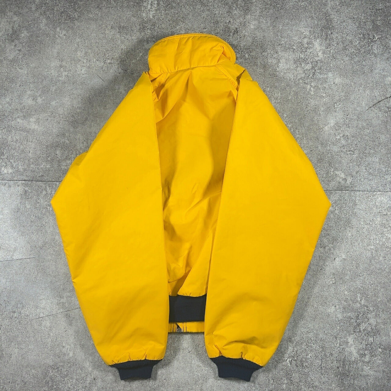 L.L. Bean 90s Vintage USA Yellow Nylon Fleece Jacket Size S