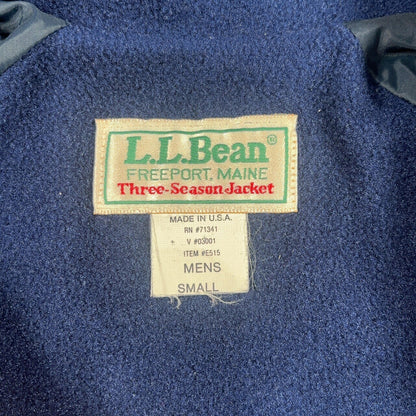 L.L. Bean 90s Vintage USA Yellow Nylon Fleece Jacket Size S