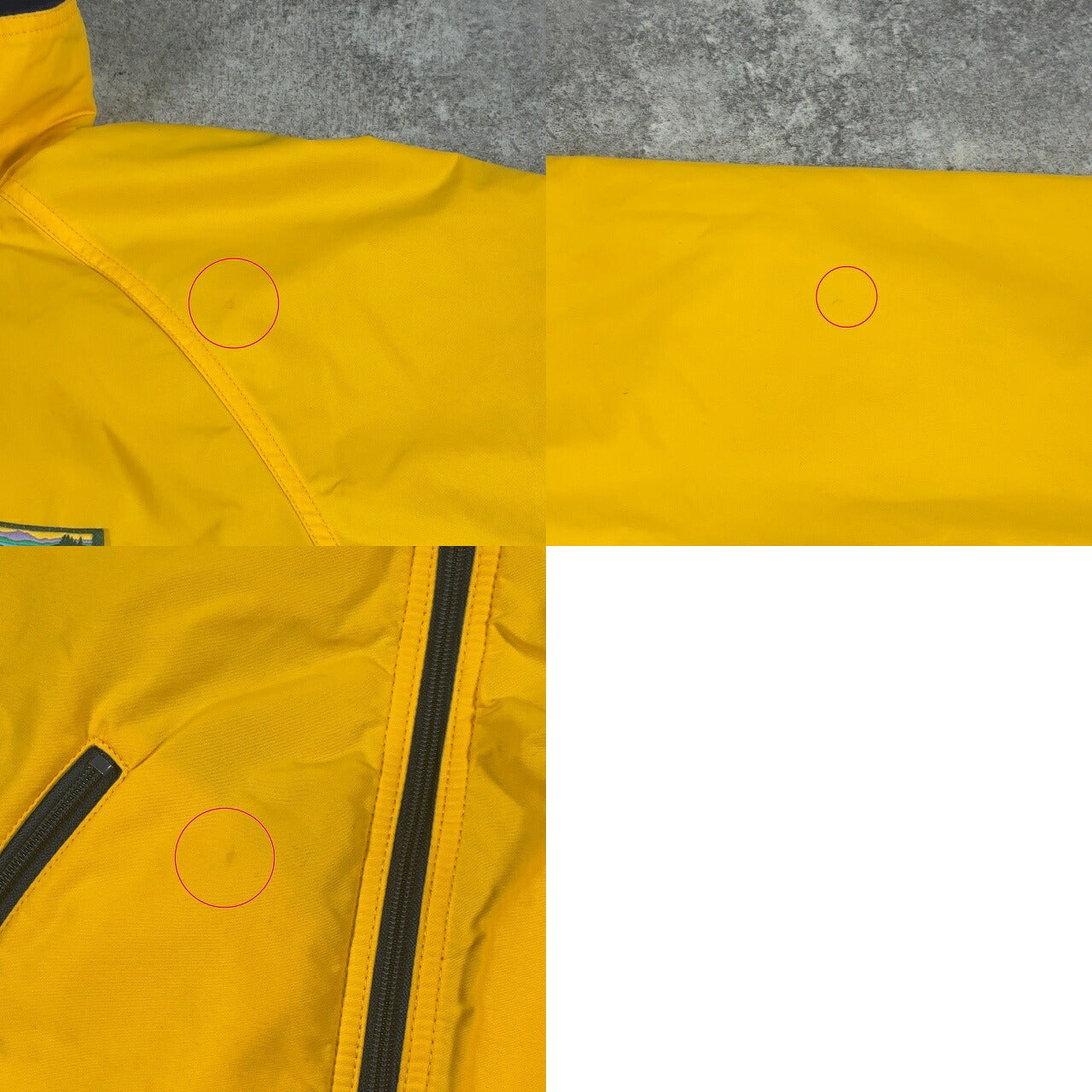 L.L. Bean 90s Vintage USA Yellow Nylon Fleece Jacket Size S
