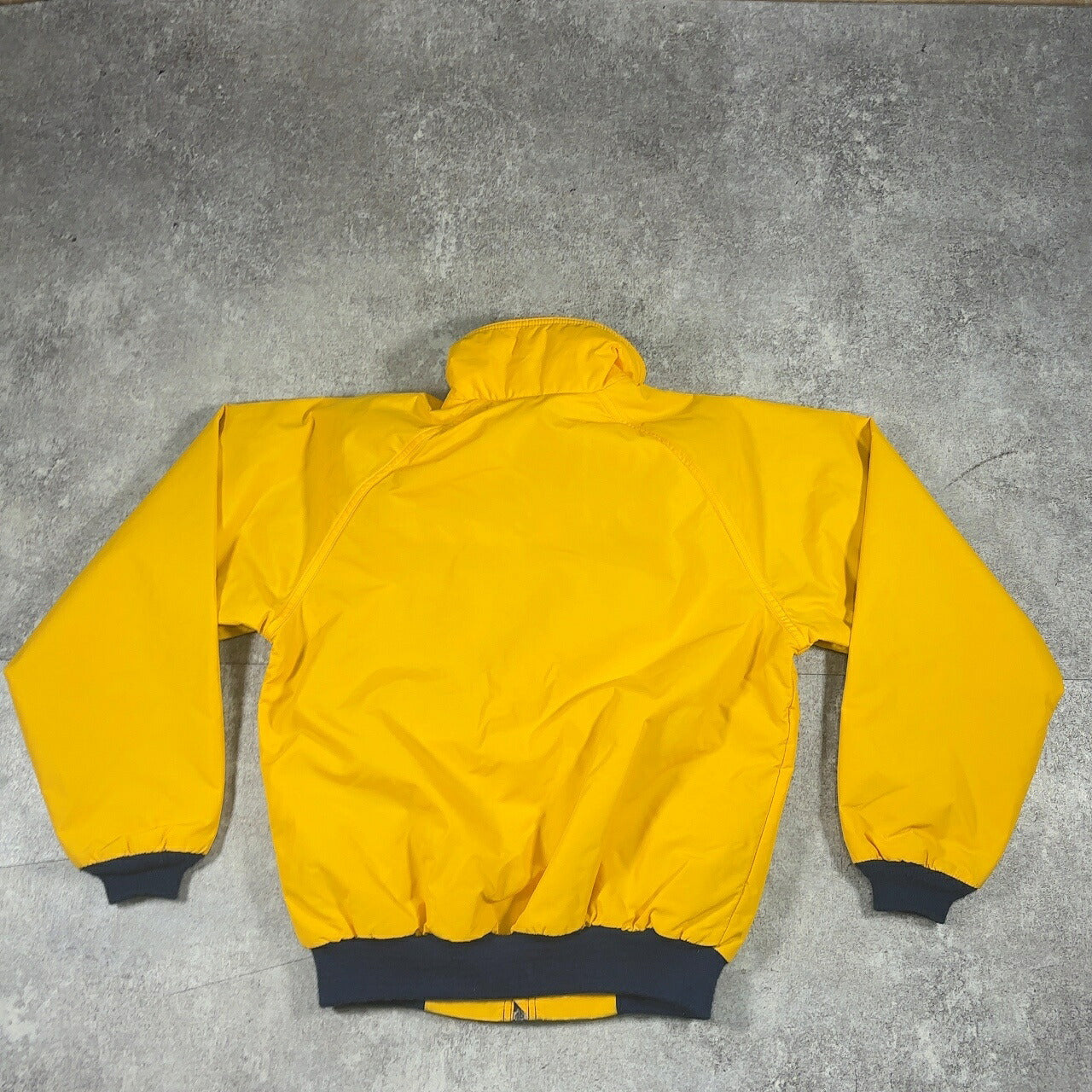 L.L. Bean 90s Vintage USA Yellow Nylon Fleece Jacket Size S