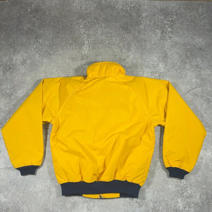 L.L. Bean 90s Vintage USA Yellow Nylon Fleece Jacket Size S
