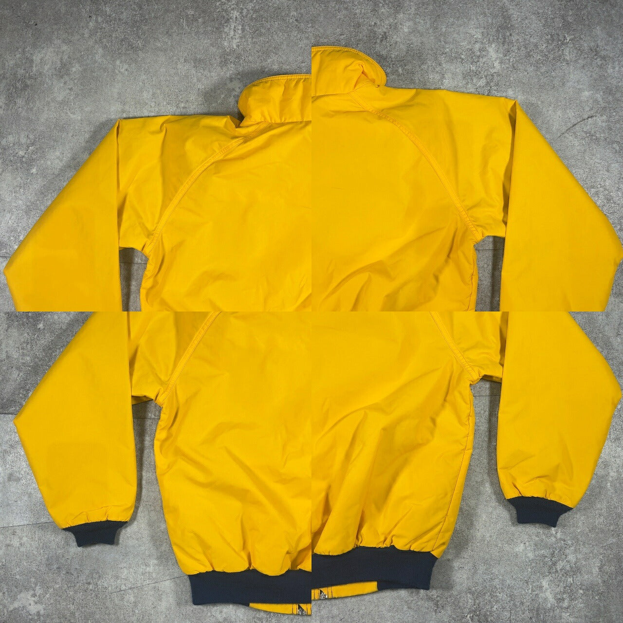 L.L. Bean 90s Vintage USA Yellow Nylon Fleece Jacket Size S