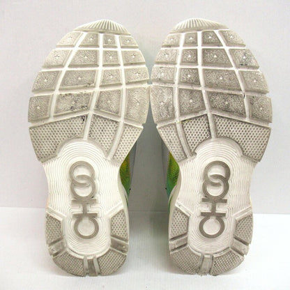 JIMMY CHOO Raine Metallic Multi Sneakers Size EU 42