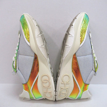 JIMMY CHOO Raine Metallic Multi Sneakers Size EU 42