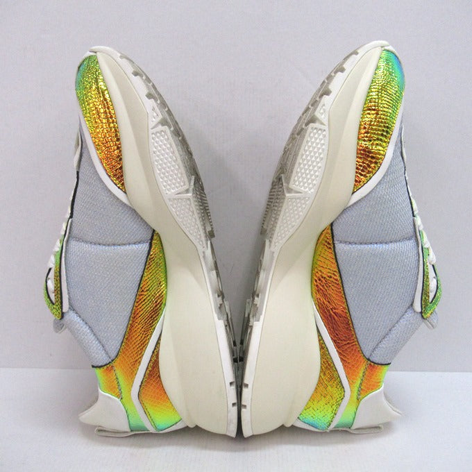 JIMMY CHOO Raine Metallic Multi Sneakers Size EU 42