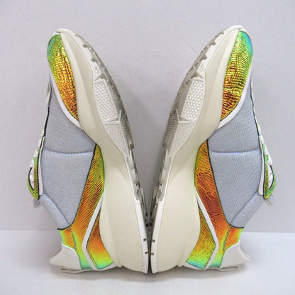 JIMMY CHOO Raine Metallic Multi Sneakers Size EU 42