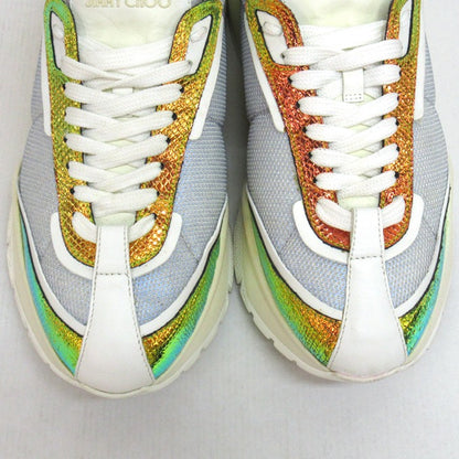 JIMMY CHOO Raine Metallic Multi Sneakers Size EU 42