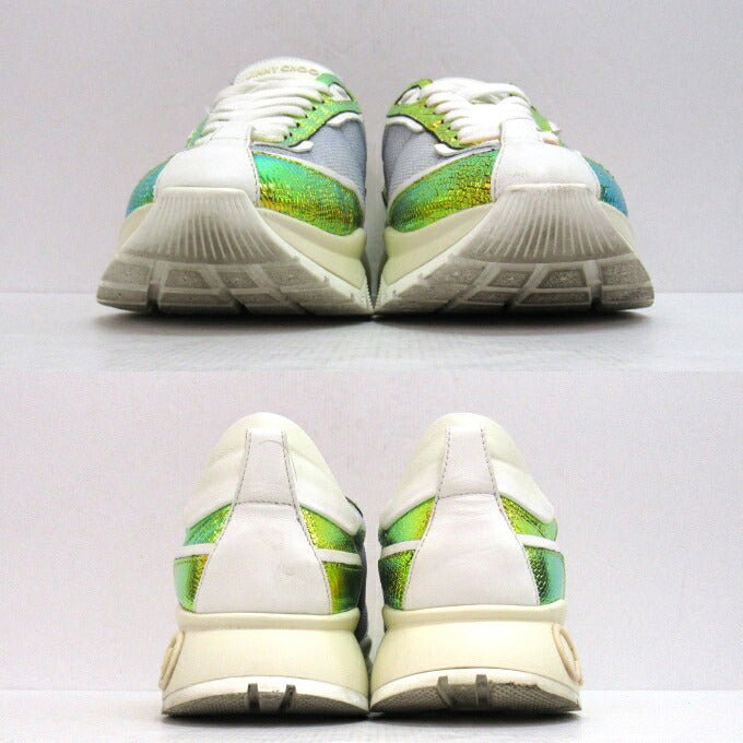JIMMY CHOO Raine Metallic Multi Sneakers Size EU 42