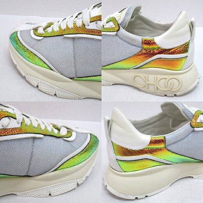 JIMMY CHOO Raine Metallic Multi Sneakers Size EU 42