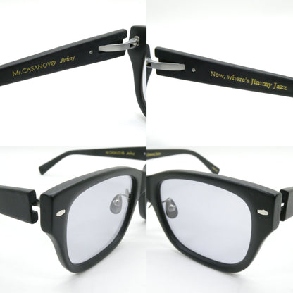 Mr.CASANOVA JIMMY Black Silver Lens Sunglasses Size ONE SIZE