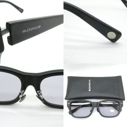 Mr.CASANOVA JIMMY Black Silver Lens Sunglasses Size ONE SIZE