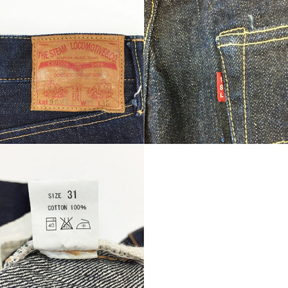 THE STEAM LOCOMOTIVE Button Fly Denim Indigo Size 31