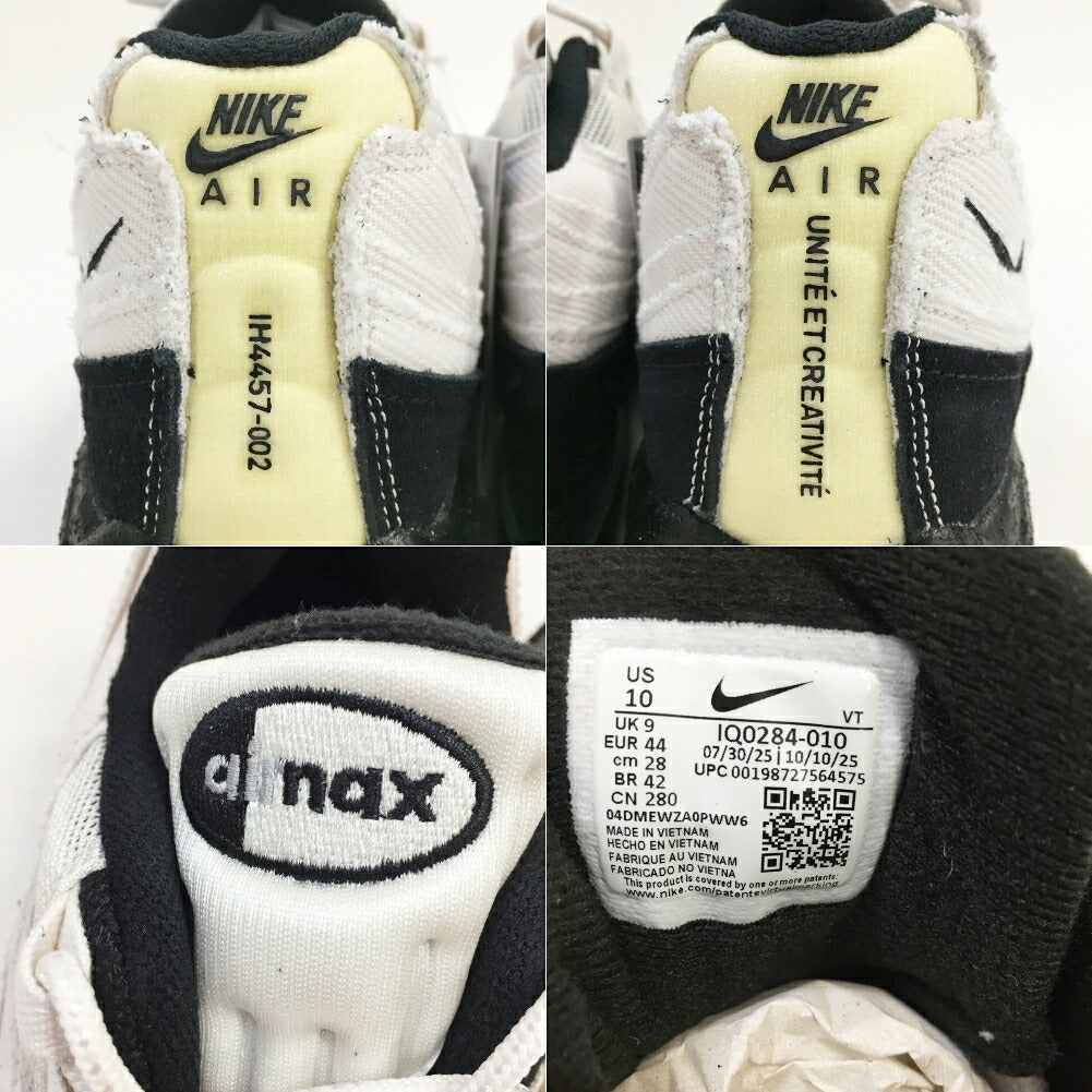 NIKE Air Max 95 Big Bubble White Black Sneakers Size 10