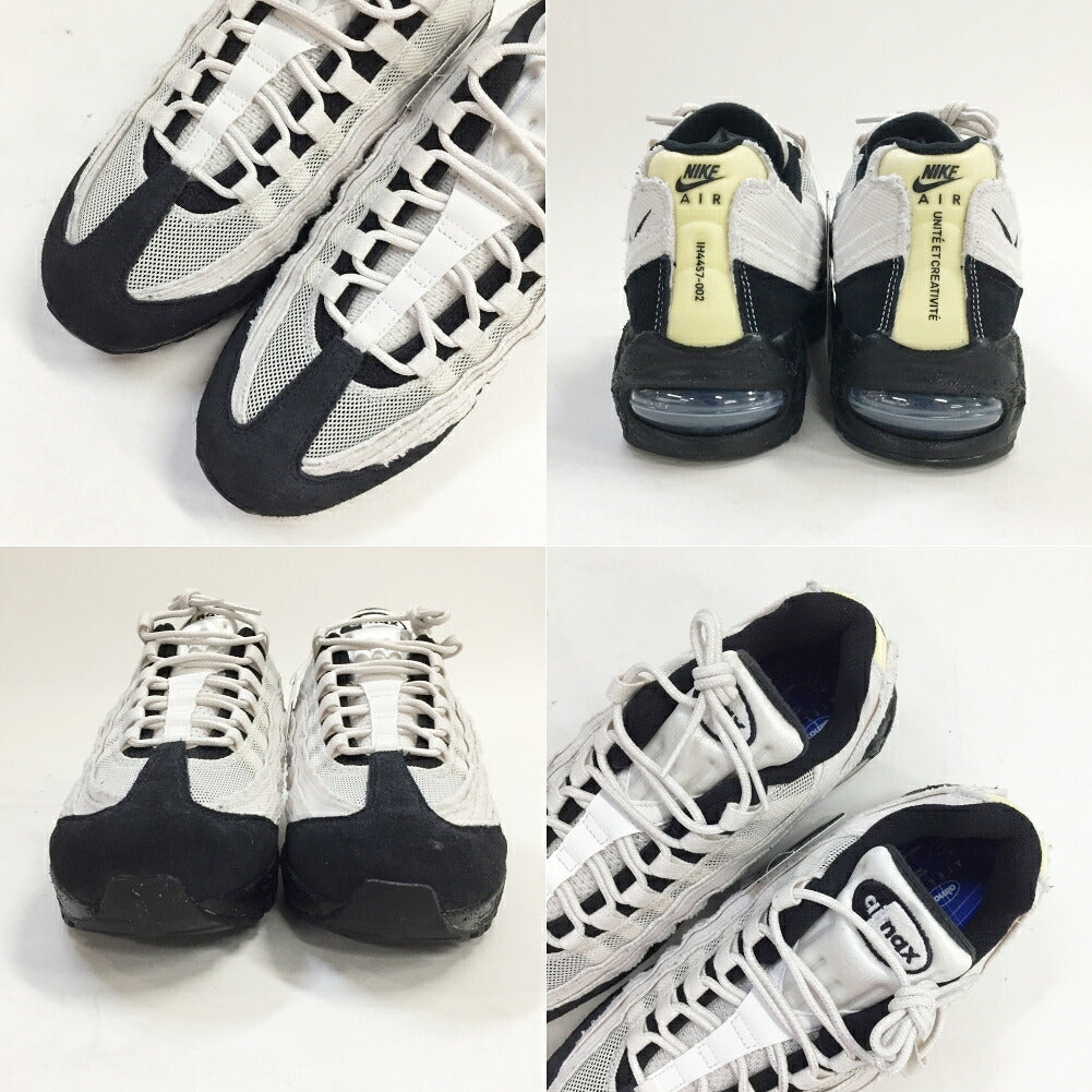 NIKE Air Max 95 Big Bubble White Black Sneakers Size 10