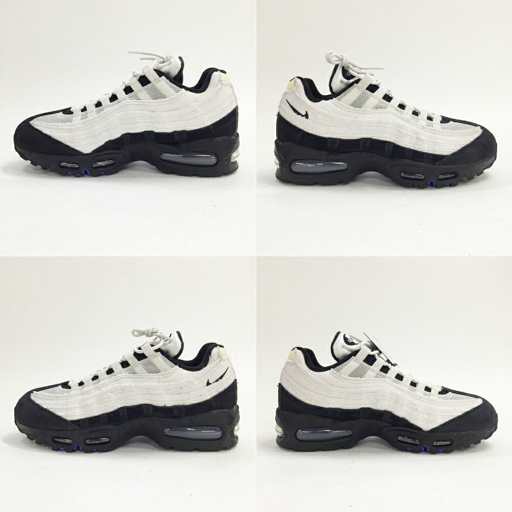 NIKE Air Max 95 Big Bubble White Black Sneakers Size 10