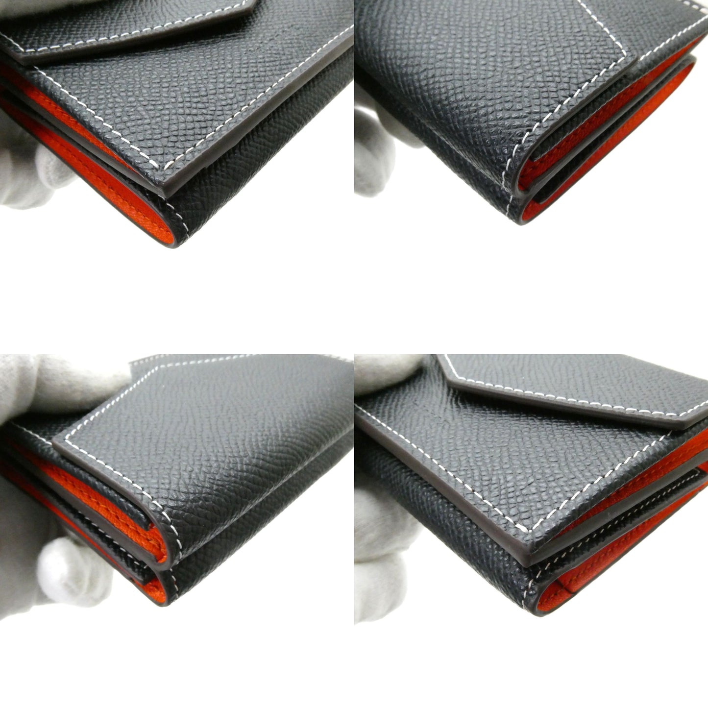 Valorex Italian Epsom Leather Wallet Black Size ONE SIZE