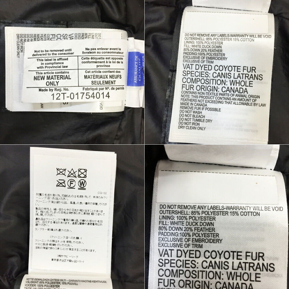 CANADA GOOSE Emory Down Parka Black Size XS