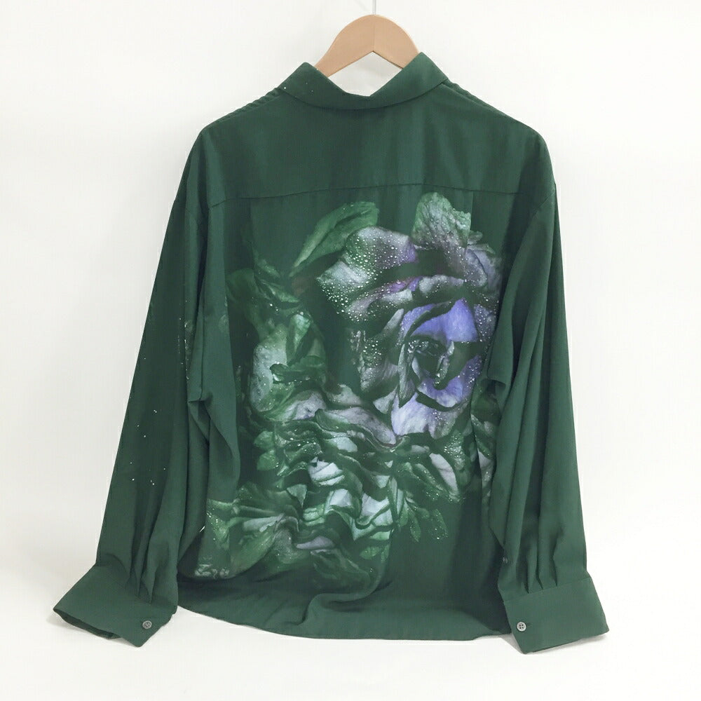LAD MUSICIAN Rain Flower Big Shirt Green Size 44
