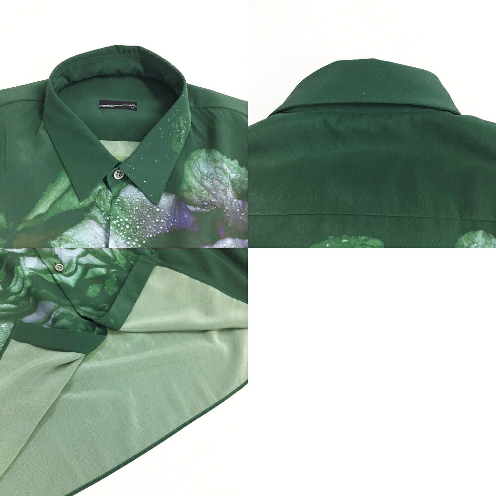 LAD MUSICIAN Rain Flower Big Shirt Green Size 44