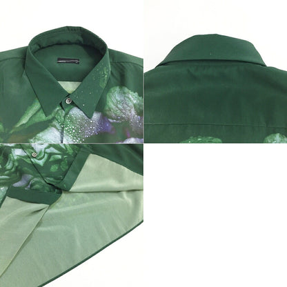 LAD MUSICIAN Rain Flower Big Shirt Green Size 44