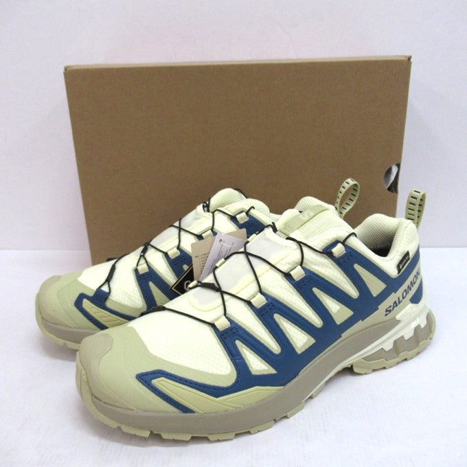 SALOMON XA PRO 3D V9 GTX Beige/Navy Sneakers Size 27cm