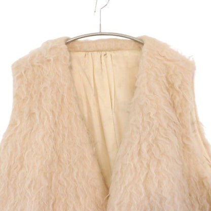 OUAT Oversized Mohair Wool Vest Beige Size 1