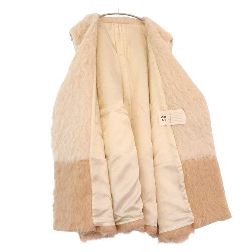 OUAT Oversized Mohair Wool Vest Beige Size 1