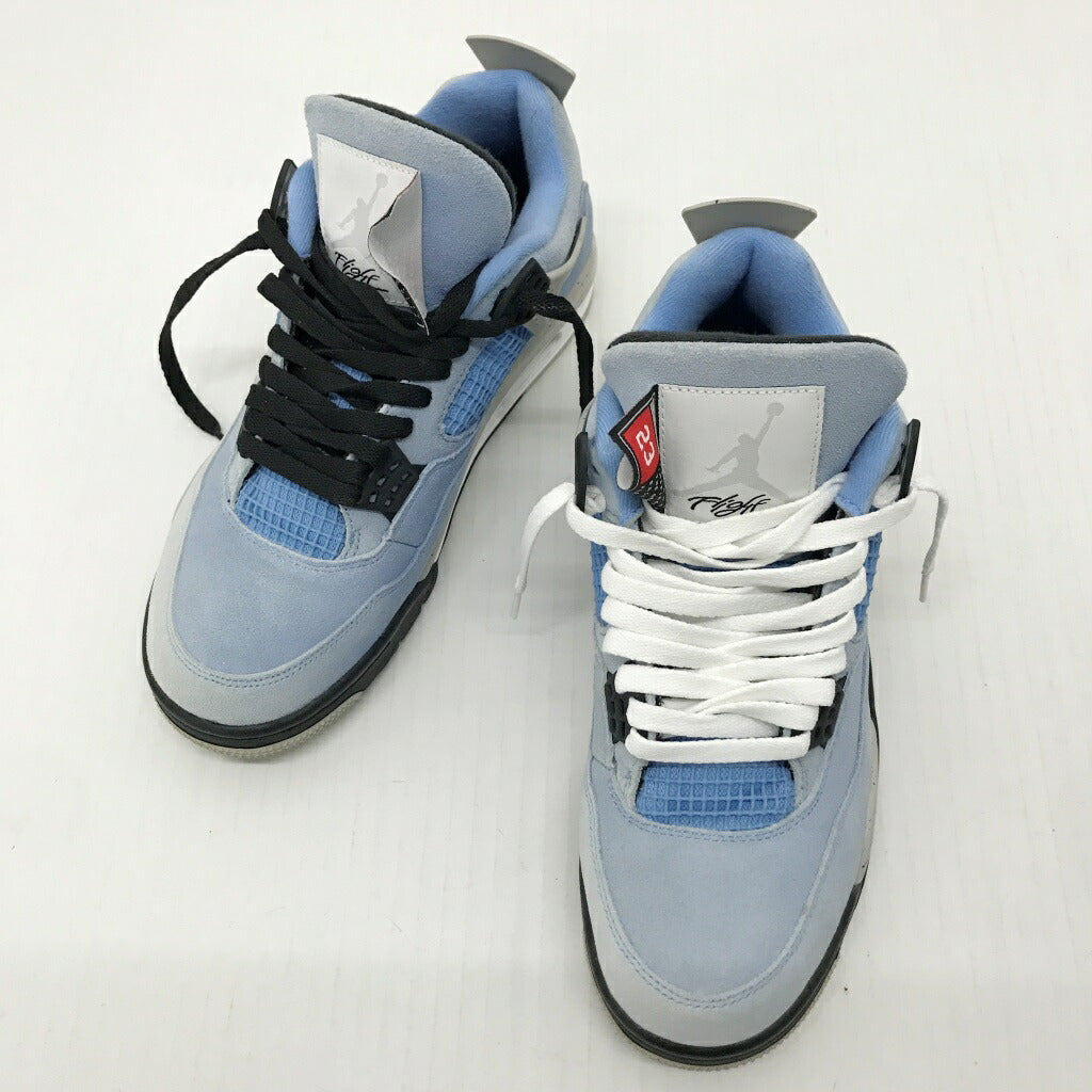 NIKE Air Jordan 4 Retro Blue Sneakers Size 26.5