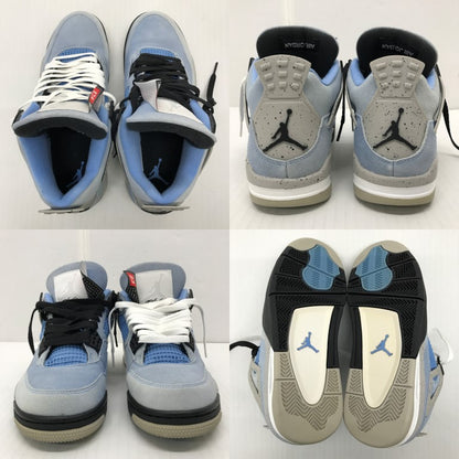 NIKE Air Jordan 4 Retro Blue Sneakers Size 26.5