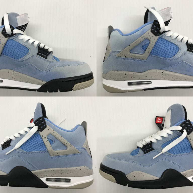 NIKE Air Jordan 4 Retro Blue Sneakers Size 26.5